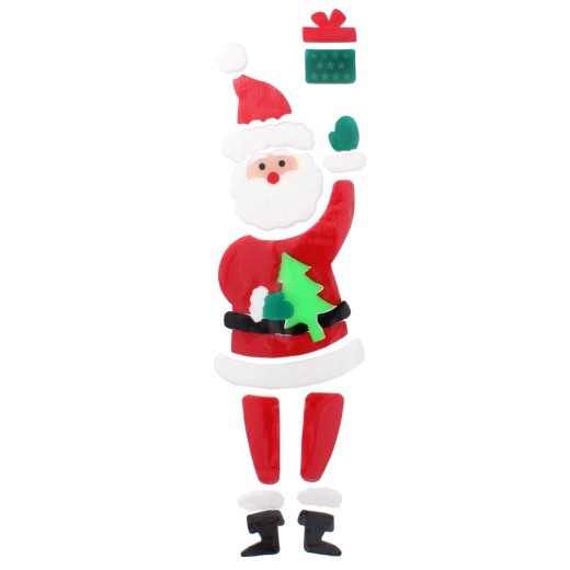 Magische Kerstman op het raam in een handomdraai