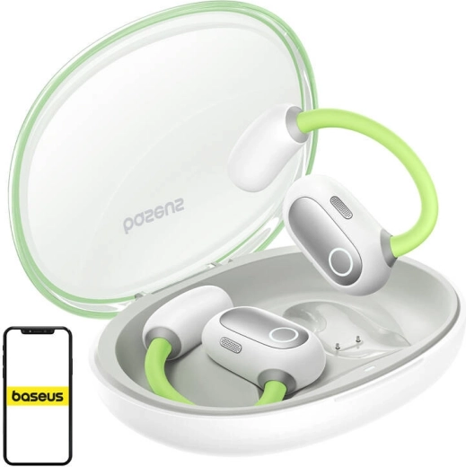 Baseus Eli Sport 1 sportieve draadloze oordopjes TWS groen