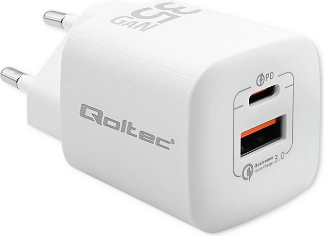 netstroomlader 35 W GaN Ultra, USB‑C PD + USB‑A, wit