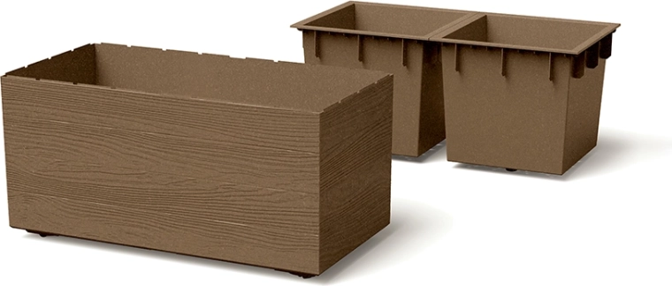 Duurzame constructie met houtdecor