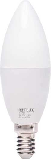 LED-lamp Retlux kaars E14 3 W 405 lm koel wit