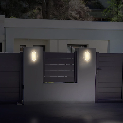 Elegante ovale vorm voor moderne gevels