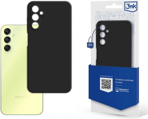 Matte hoes 3mk voor Samsung Galaxy A25 5G – zwart