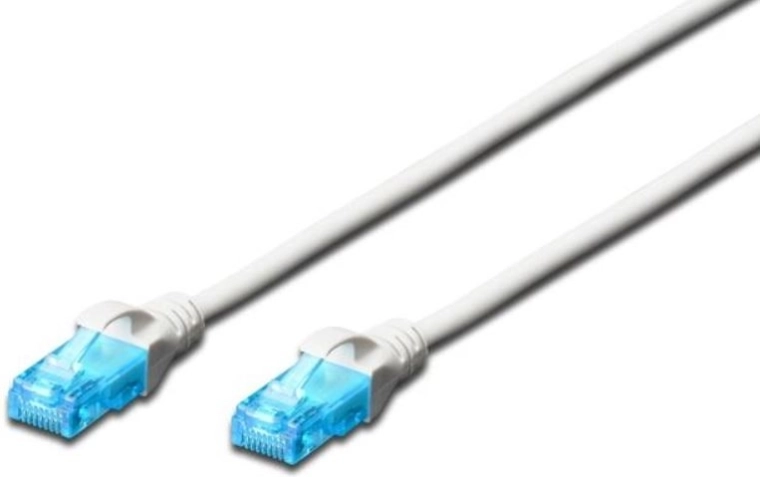 Patchkabel RJ45 U/UTP categorie 5e PVC Wit 1 m