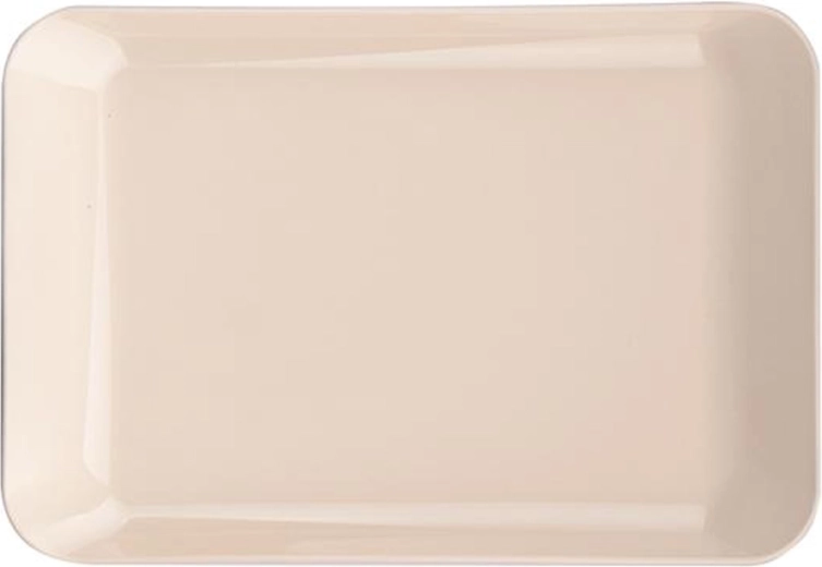 Plastic serveerschaal 19 × 13 cm – mix kleuren