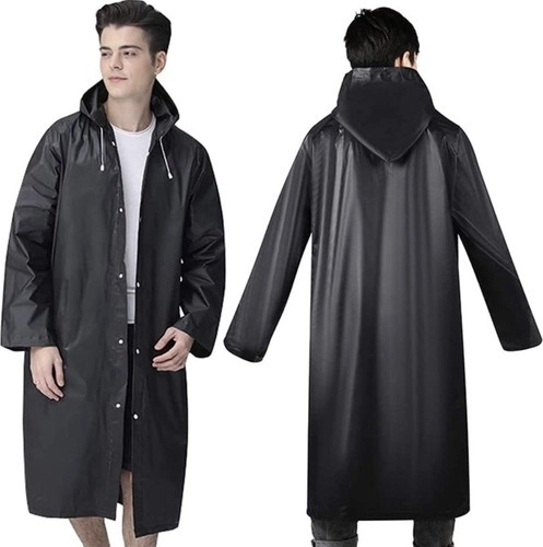 Lang model en capuchon met trekkoorden