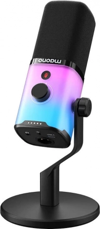 Microfoon Maono PD100X RGB zwart