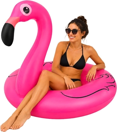Opblaasbare flamingo zwemband Trizand 102 cm