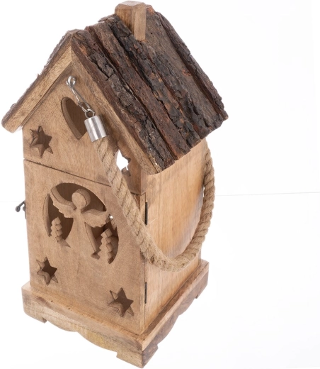 Decoratieve lantaarn huisje met engel