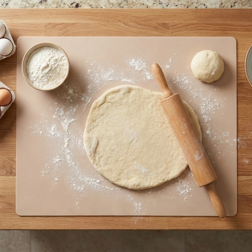 Antiaanbak oppervlak voor eenvoudig uitrollen van deeg