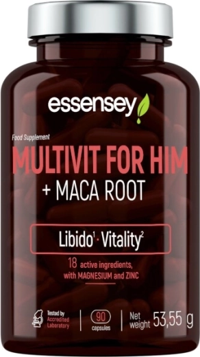 Essensey multivitaminen voor mannen met maca 90 capsules
