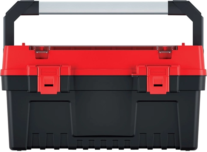 Metalen handgreep en robuuste sluitingen