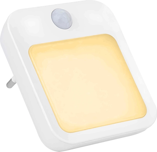 LED-nachtlampje voor in het stopcontact met bewegings- en schemersensor