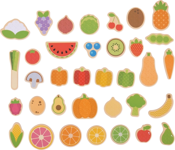 Magneten Fruit en Groente Bigjigs Toys