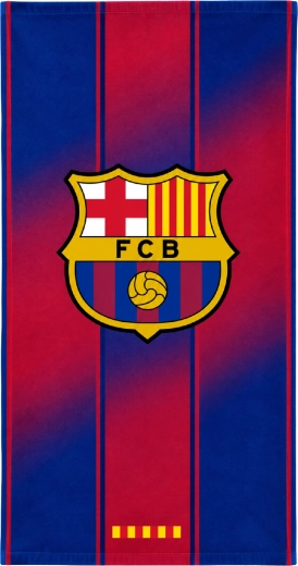 Snel drogende badhanddoek van FC Barcelona met embleem