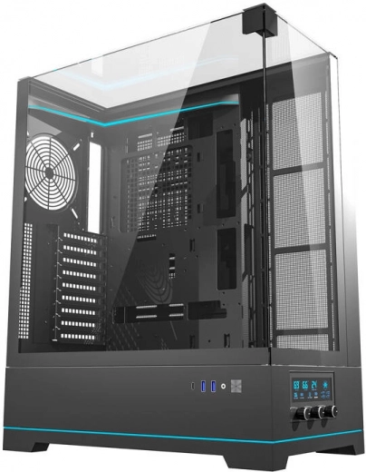 Computerbehuizing Darkflash DY450L ATX Mid Tower zonder ventilatoren – zwart