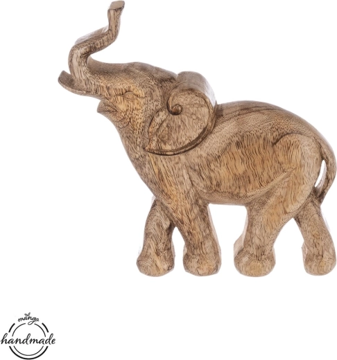 Decoratieve olifant van mangohout