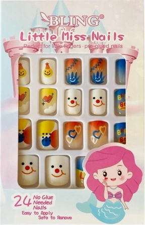 Kunstnagels voor kinderen BLING, 24 st. - Type VI