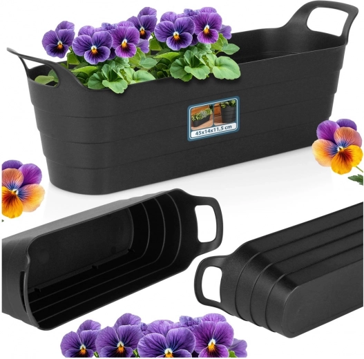 Elegante langwerpige vorm voor kruiden en bloemen