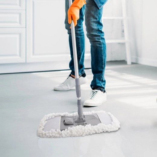 Vlak reinigingsoppervlak voor snel en gelijkmatig schoonmaken