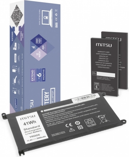 Batterij voor Dell Inspiron 14 5481, 5590 3600 mAh (41 Wh) 11,4 V