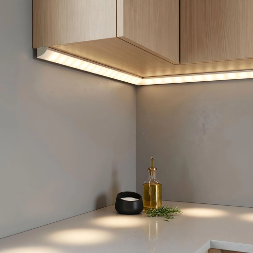 Elegante verlichting van het werkblad