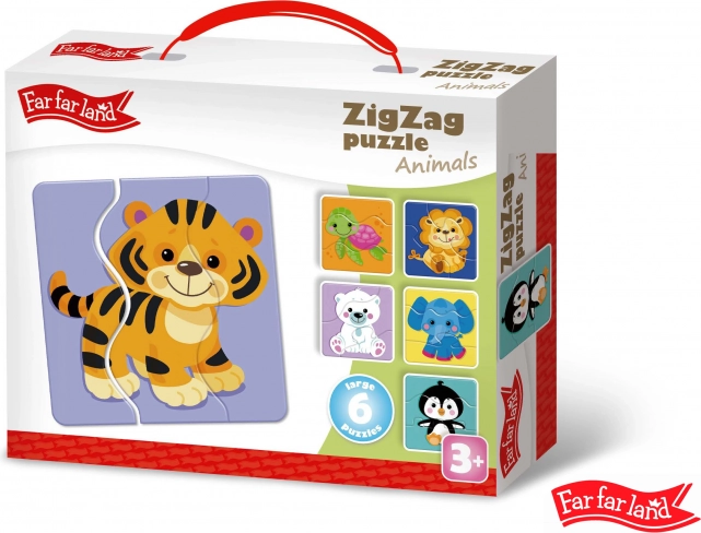Puzzel ZigZag Dieren Far Far Land 6 Afbeeldingen