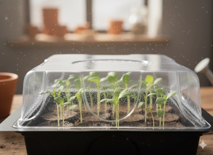 Regelbaar microklimaat voor snel kiemen