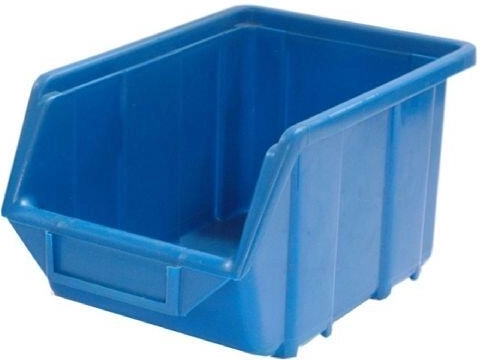 Opslagbak met afgeschuinde voorkant 9 kg, 240 × 155 × 125 mm, kunststof