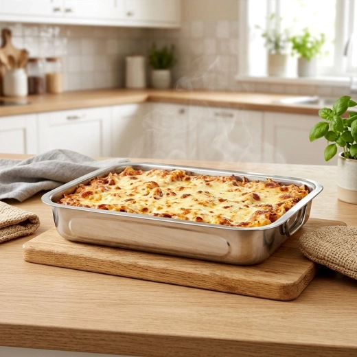Ideaal voor geroosterde en gegratineerde gerechten, vaatwasserbestendig