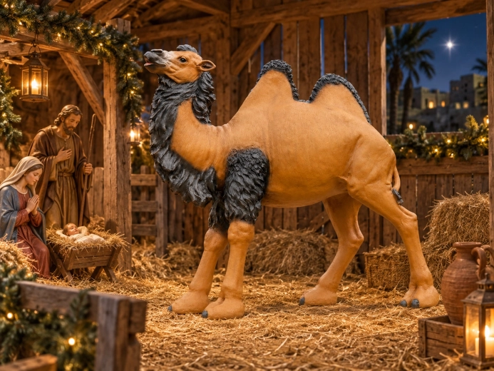 Ideale aanvulling op de kerststalscène