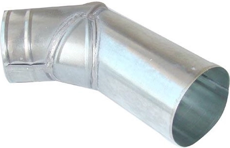 V-bocht 80 mm van verzinkt staal