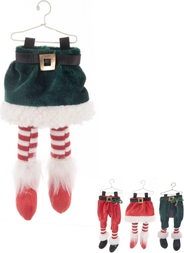 Kerstdecoratie van polyester 18 cm (4 varianten)