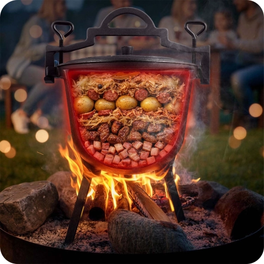 Stabiliteit boven het vuur en op de grond