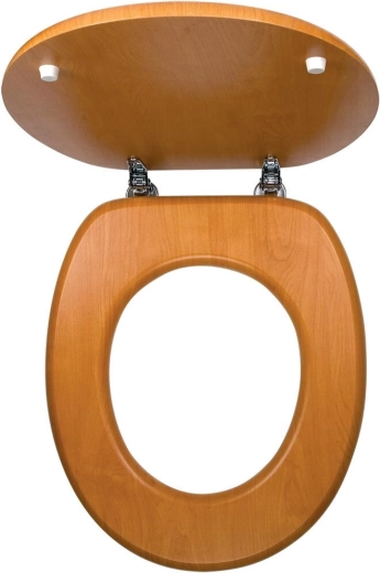 WC-bril licht notenfineer van MDF