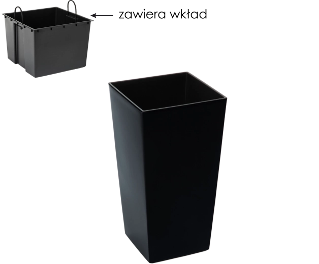 Uitneembare inzet voor eenvoudig onderhoud