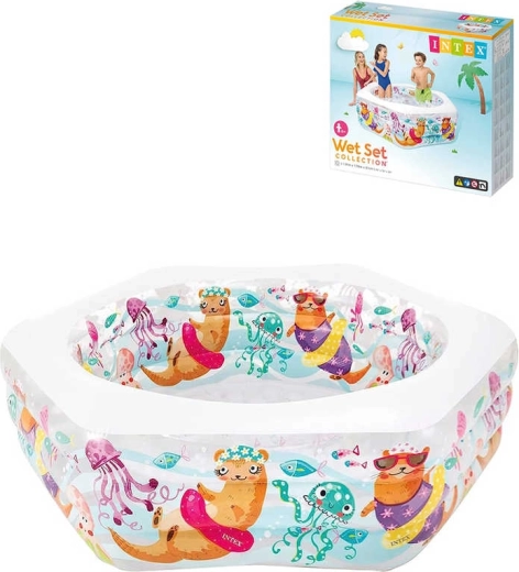 Intex opblaasbaar zwembad met otters 191 × 178 × 61 cm