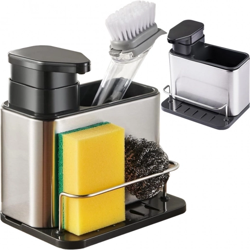 Keuken zeepdispenser en sponsorganizer