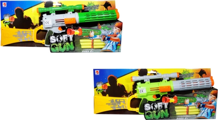Pistool voor kinderen met schuimpijltjes