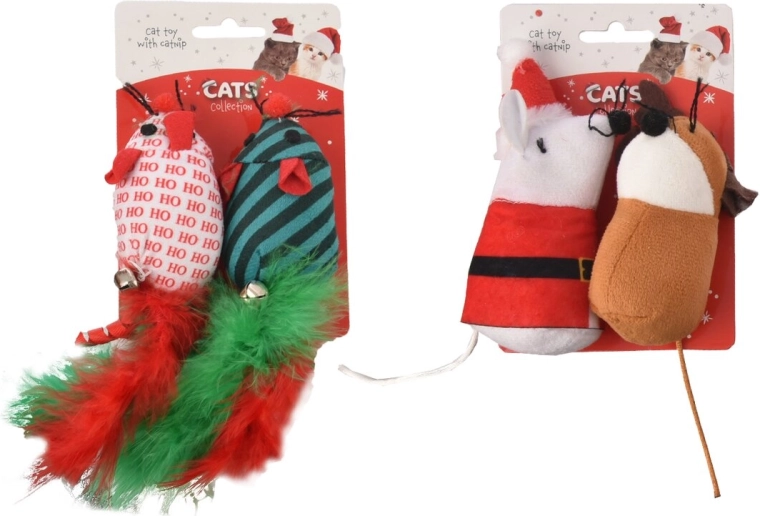 Kerstspeeltje voor katten – 2 varianten