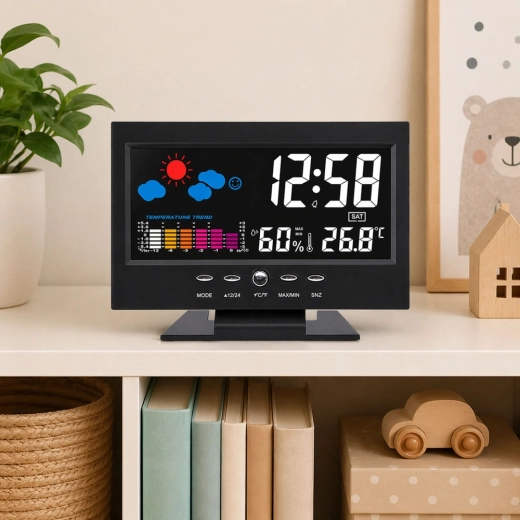 Overzichtelijk kleurrijk LED-display