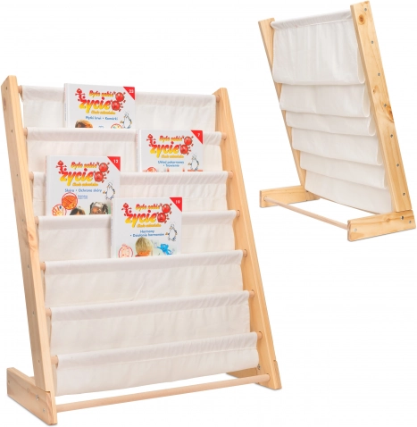 Kinder houten boekenrek met standaard 76,5 cm