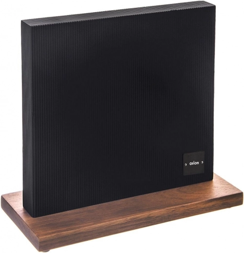 Elegante combinatie van zwarte plaat en acaciahout