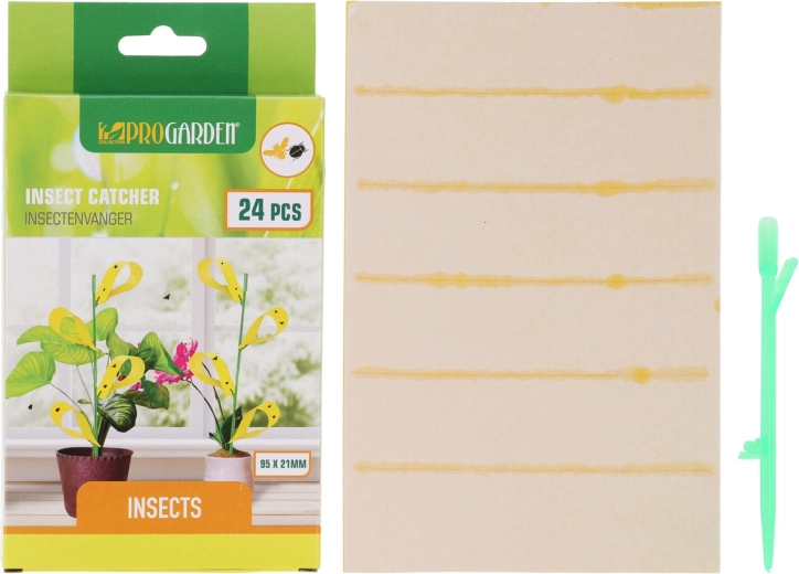 Kleefplaten tegen plagen 9,5 × 2,1 cm met houders