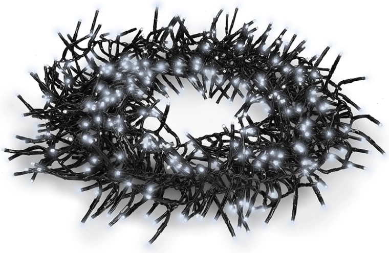 Solight LED Cluster kerstverlichting voor buiten met afstandsbediening, 576 LED's, koud wit