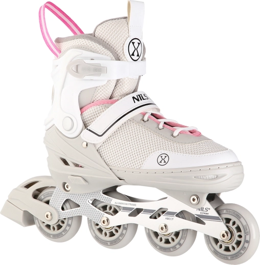 2-in-1 schaatsen NILS Extreme NH18188A grijs-roze – S(29-33)