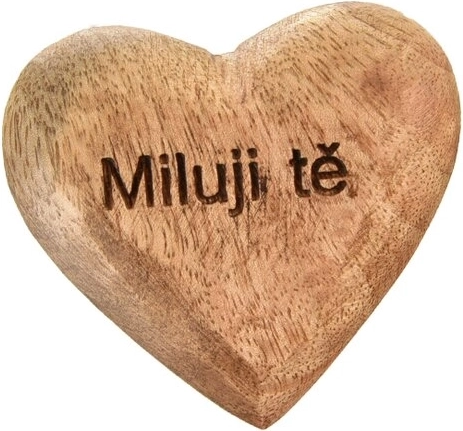 Decoratief mango hart „Ik hou van je”