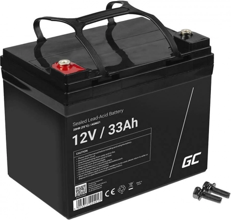 Onderhoudsvrije AGM-accu 12V 33Ah Green Cell