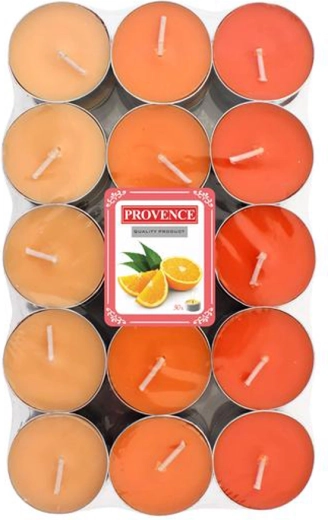Geurende theelichtjes Provence sinaasappel 30 stuks