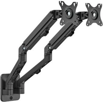 Muurbeugel voor twee monitoren, 17-27 inch, draagvermogen 7 kg